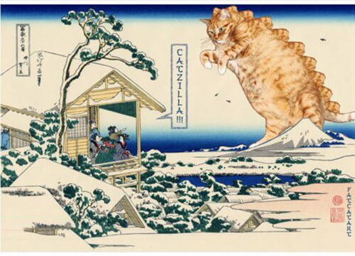 Gli artisti che trasformano le opere d'arte in opere feline