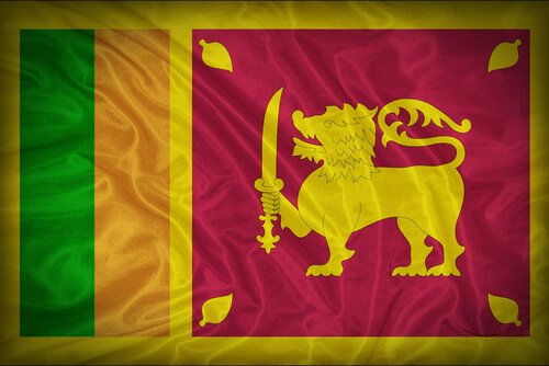 la bandiera nazionale dello Sri Lanka