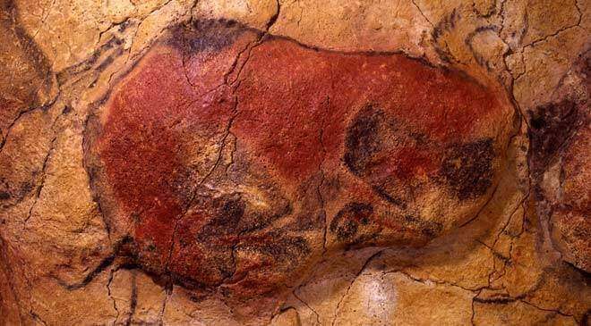 Bisonte rannicchiato della grotta di Altamira