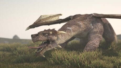 Draghi: drago in un prato.